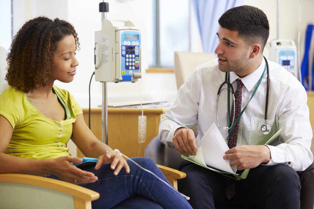Doctor speaking with Patient